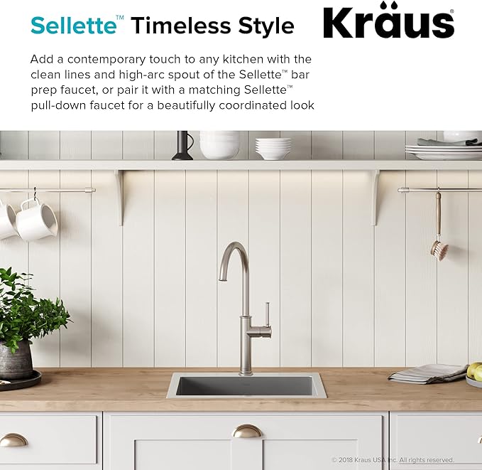 KRAUS Sellette Kitchen Bar Faucet, Oil Rubbed Bronze Finish, KPF-1681ORB