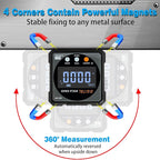 Digital Angle Finder with Electronic Laser - 4-side Strong Magnetic Angle Gauge, Cube Inclinometer with Backlight, Table Saw Miter Protractor, Woodworking Measuring Tool, Level Box for Hanging