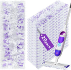 20 Count Disposable for Swiffer Power Mop Pads & Power Mop Refills for Power Mop Multi-Surface Mop, Power Mop Pads for PowerMop Wood Mop, Compatible with Power Mop Refills Liquid for Floor Cleaning