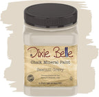 Dixie Belle Paint Company Chalk Finish Furniture Paint - Sawmill Gravy (32oz) - Matte Smooth Beige Chic Chalk Mineral DIY Furniture Paint