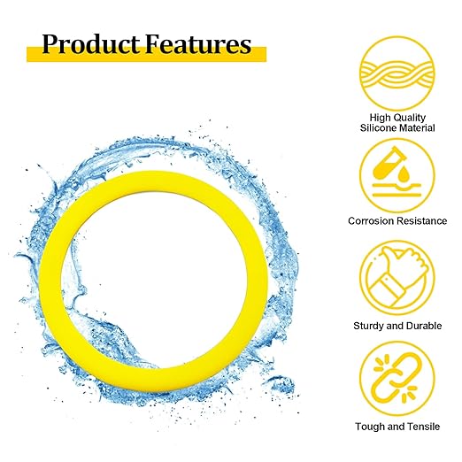 3 Pack Flush Valve Seal for Kohler, GP1059291 Silicone Replacement for Toilets, Canister Flush Valve Toilet Tank Gasket Replacement Parts