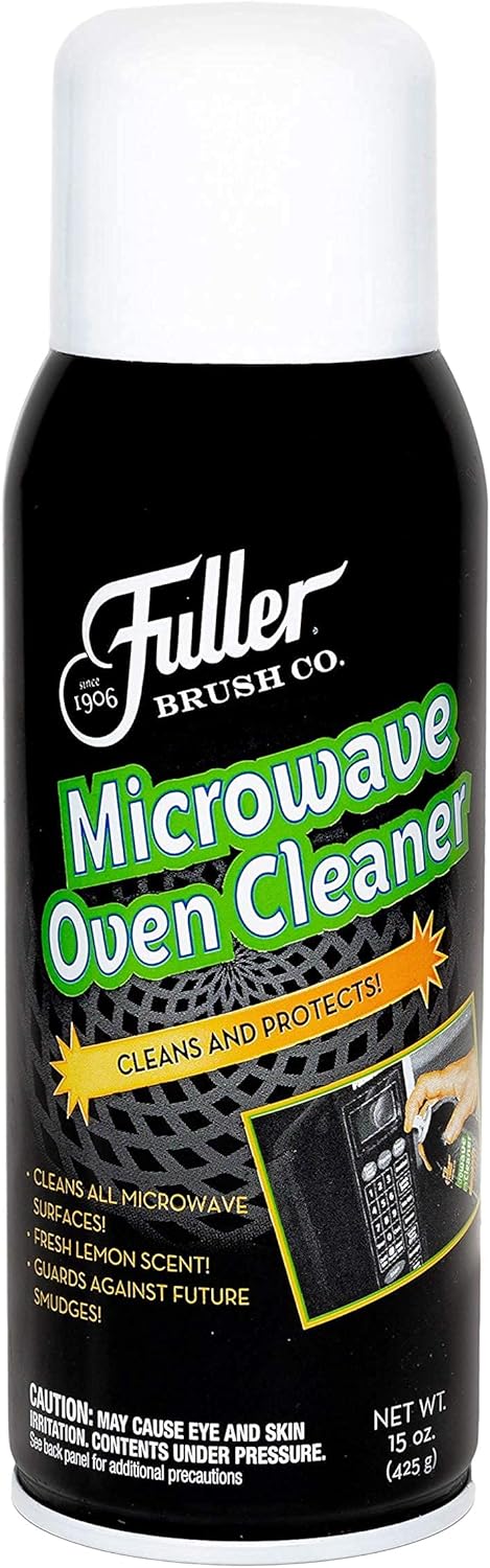 Fuller Brush Microwave Oven Cleaner -No Fume Commercial Micro Foam Cleaning Spray & Deodorizer For Convection Ovens & Turbo - Clean, Odor & Grease Free Kitchen Appliances