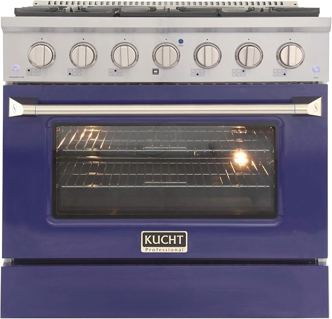 Kucht KNG361/LP-B Gas Range, Blue