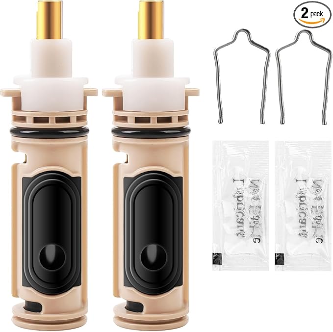 1222 Replacement Cartridge for Moen Shower Valve, Moen Shower Replacement Part Compatible with moen 1222 1222b One-Handle Posi Temp Faucet Cartridges (2 Pack)