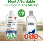 Floor Cleaning Solution compatible with Tineco iFLOOR, FLOOR ONE S3, S5, S6, and S7 (Except Steam Models) – Residue & Streak Free Floor Cleaner, Safe for Pets - Vacuum Mops Cleaning Solution Refill