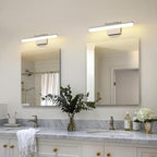 Brushed Nickel Vanity Light, 15.7” Dimmable LED Bathroom Light Bar with 5CCT, Adjustable Angle – Modern Wall Lighting for Bathroom, Powder Room, Bedroom, Apartment, Hotel