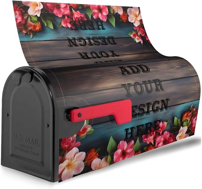 Custom Personalized Mailbox Covers Add Photo Picture Family Name House Address Text Magnetic Mail Cover for Home Garden Yard-5