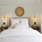 Wall Sconces, Set of 2 Gold Crystal Vanity Lights, Modern Wall Lamp for Bathroom, Hallway, and Makeup, Easy Installation