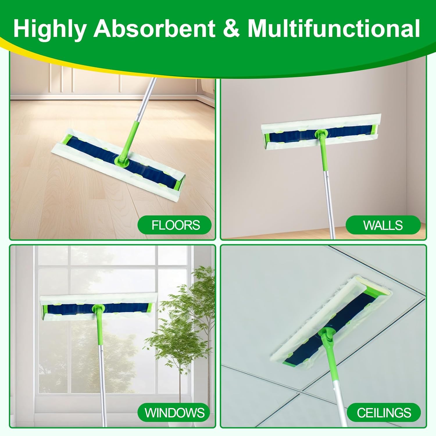 40 Count XL Heavy Duty Dry Sweeping Cloths for Swiffer Sweeper XL Mop - Disposable X-Large Pet Refill - Thickened Multi-Surface Dry Mopping Pad Refills for Floor Cleaning