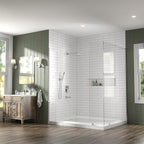 Lava Odoro Modern 3-Setting Square Shower and Tub Faucet Set with Shower Head and Handheld Sprayer Chrome, Rainfall Shower System with Tub Spout, Shower Valve Trim Kit, Chrome, SF103-C-T