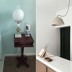 8 Feet Rayon Cloth Covered Replacement Lamp Cord with End Plug for Antique Lamp Repair DIY Project, SPT-1 Electric Wire,18 AWG, Stripped Ends,2 Pack,Brown Color