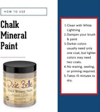 Dixie Belle Paint Company Chalk Finish Furniture Paint - French Linen (8oz) - Matte Light Taupe Chic Chalk Mineral DIY Furniture Paint