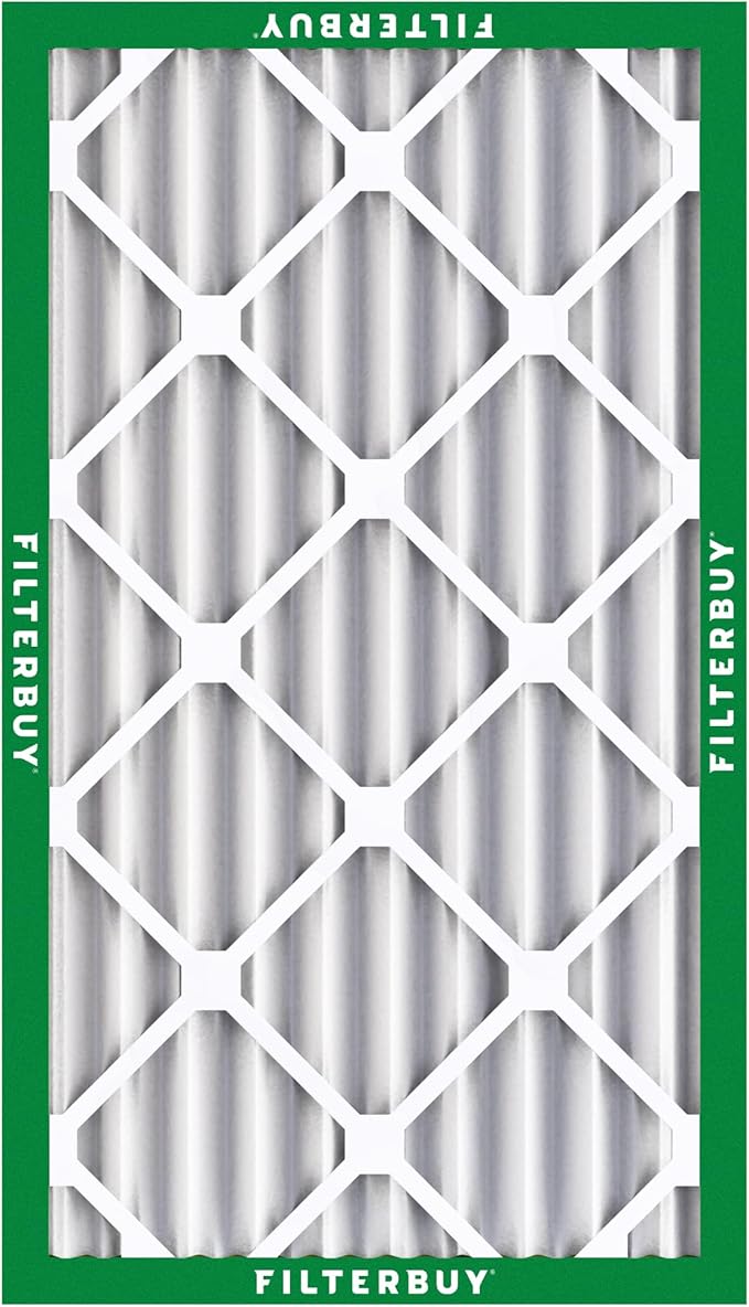 Filterbuy 16x25x4 Air Filter MERV 8 (MPR 700) Dust Defense Replacement (6-Pack), Electrostatic Pleated HVAC AC Furnace Filters, Made in USA (Actual Size: 15.50 x 24.50 x 3.63)