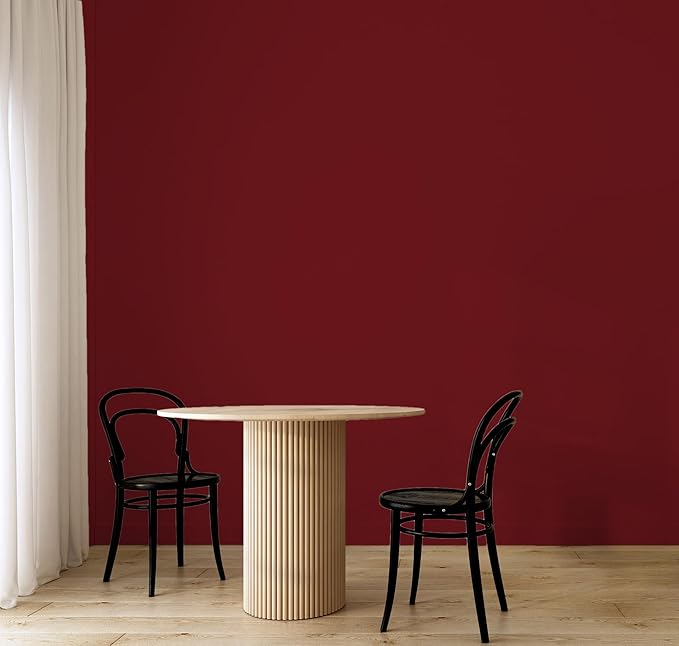 EVOLVE Paint & Primer: Environment-friendly, Low Sheen with One-coat Coverage for Interior & Exterior surfaces (Burgundy, 5-Gallon)