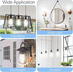 LED Edison Bulbs Dimmable, E26 Bulb 60 watt Equivalent, Cool White 4000K, ST58 Vintage Light Bulbs, 90+ CRI, 6W 600LM, E26 Medium Base, Clear Glass, 10 Pack