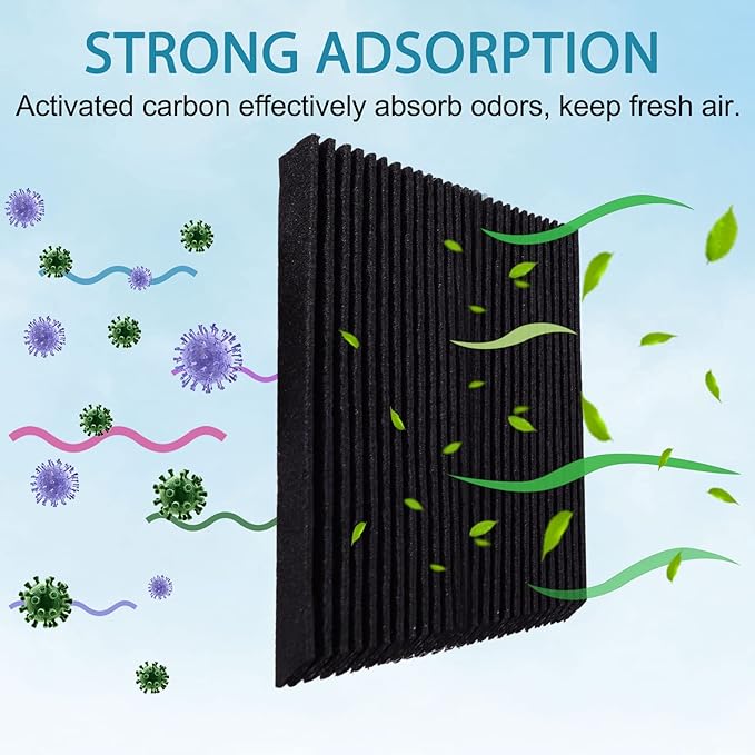 SEISSO Paultra2 Refrigerator Air Filter Replacement for Frigidaire Pure Air Ultra II, ELPAULTRA2 Filter for Electrolux Pure Advantage ULTRA II, Freshen Your Fridge with Activated Carbon-6Packs