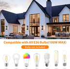 14" Outdoor Wall Lights Fixtures, Black Exterior Lighting Fixtures, Waterproof Outdoor Wall Lantern Modern Front Porch Lights with Clear Glass Coach Lights for Garage, Porch, Front Door 2-Pack