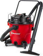 Vacmaster 16-Gallon 6.5 Peak HP† Wet/Dry Vacuum – VJH1612PF 1101, Red