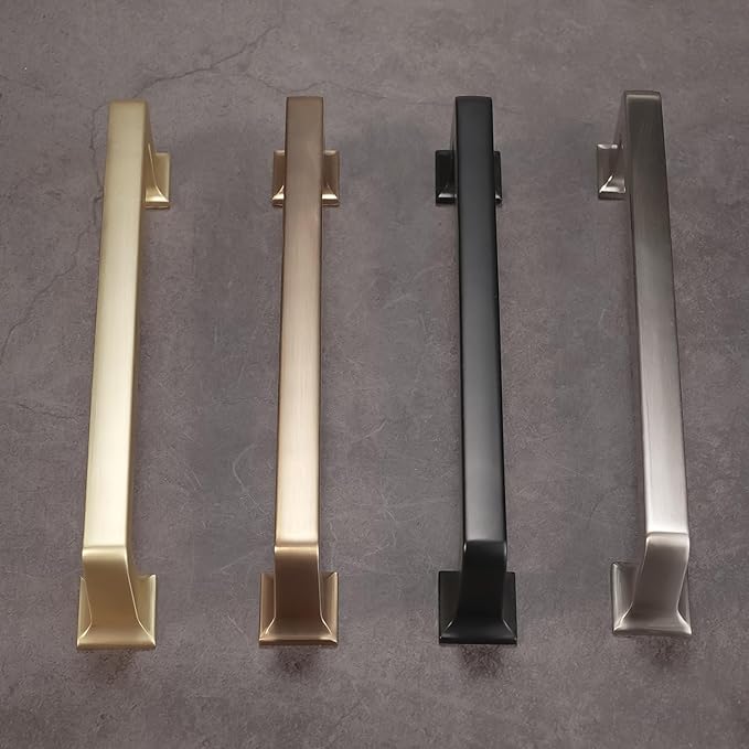 COTYKILEY 10 Pack 7 Inch(177mm) Brushed Satin Nickel Cabinet Handles Kitchen Cabinet Pulls Cabinet Door Handles Kitchen Cabinet Hardware Cupboard Drawer Pulls Dresser Handles