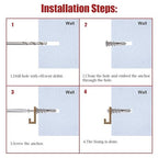 Hilitchi 112-Pieces Large Small Zinc Self Drilling Drywall/Hollow-Wall Anchor Assortment Kit