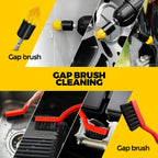 Holikme 22Pack Drill Brush Attachments Set, Scrub Pads & Sponge, Buffing Pads, Power Scrubber Brush, Car Polishing Pad Kit,Wax Applicator Pad,Car Cleaning Kit，Cleaning Supplies，Masonry Brushes,Black