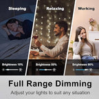 BESTTEN 2 Pack Dimmer Light Switch, Universal Lighting Control, Single Pole or 3 Way, Compatible with LED Dimmable Lamp, CFL, Incandescent, Halogen Bulb, Decorator Wallplate Included, UL Listed, White