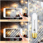 40 Watt T10 Clear Tubular Incandescent Light Bulb, Vintage Style Showcase Bulb,Showcase lamp, 2700K Soft White, E26 Medium Base, 280 Lumens (T-T10-25)