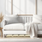 4 Step Ladder, Portable Step Folding, Lightweight Step Ladder with Anti-Slip Pedal, Aluminum Indoor Ladder and Closet, Kitchen - Champagne Gold