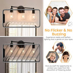 Brightever Edison Light Bulbs 60W Equivalent, Dimmable LED Light Bulbs, 7W, 850LM Vintage E26 Bulb 2700K Soft White, 90+CRI, ST58 Clear Glasses Antique Decorative Filament Bulb for House, 8 Pack