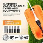 SockitBox – The Original Weatherproof Connection Box – Indoor & Outdoor Electrical Power Cord Enclosure for Timers, Extension Cables, Transformers, Power Strips, Lights, Tools & More – Small – Orange