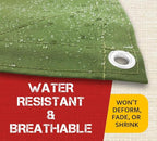 Mytee Products 10' x 16' Green Canvas Tarp 12oz Heavy Duty Water Resistant