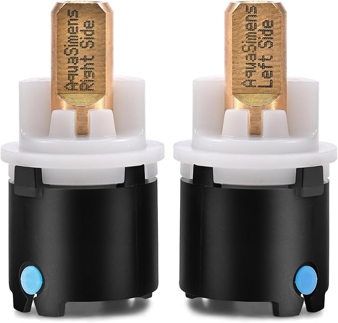 RP60400 Delta Faucet Valve Stem Cartridge Replacement for Delta Two Handle Diamond Seal Technology Bathroom Sink Bathtub Shower Faucet and Beverage Faucet, Delta Faucet Stem Assembly Repair Kit