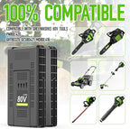 2 Packs 80V 3.5Ah Lithium Battery Replace for Greenworks 80V Battery GBA80400 GBA80250 GBA80200, 3500mAh High Capacity, Fit for Greenworks 80 Volt Power Tools PW80L420 TL80L00 LMB407