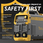 TOOLIOM 195A Stick Welder 110/220V Dual Voltage Lift TIG Welder LCD Display IGBT Inverter with Hot Start Arc Force VRD Welding Machine fits 5/32in. (4mm) Welding Rods