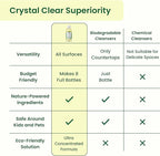 Good Natured Brand All-Purpose Cleaner Concentrate | Multi-Surface Cleaner | Natural Lemon Essential Oil | Multipurpose Cleaner Concentrate All Surfaces | Lemon Love | 8oz makes 128oz