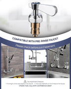 Lead-Free Faucet Handle Repalcement Valve Stem Repalcement Assembly, Commercial Faucet Parts for Kitchen Sink Faucet, Brass Constructed with Ceramic Disc, Blue for Cold