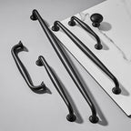 SAILING 5 Pack Cabinet Handles-8.81"/224mm Screw Spacing Matte Black Furniture Hardware Handles for Kitchen Cabinets Bedroom Dresser Wardrobe Cabinet Pulls