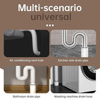 Quick Mending Mud & Waterproof Gray Sealant Putty (Pack of 4) - Ideal for Sealing: Air Conditioning Gaps, Wall Holes, and Drain Pipe Connections，Duct Seal Repair Sealing Clay.