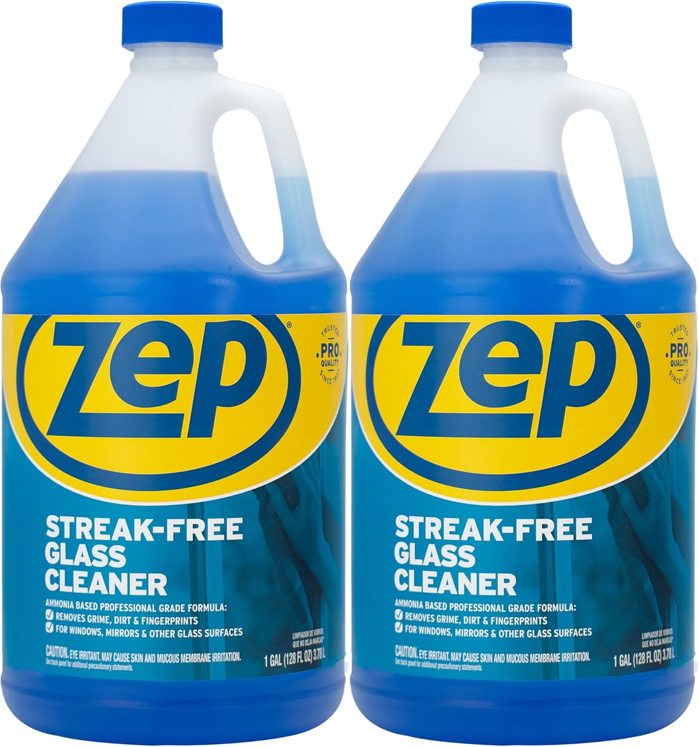 Zep Streak-Free Glass Cleaner - 1 Gallon - (Case of 2) ZU1120128 - Pro Formula Clean