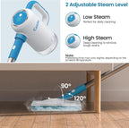 13-in-1 Steam Mop, Handheld Steam Cleaner for Home and Floor Cleaning, Floor Steamers for Hardwood and Tile with Attachments, Electric Mop for Grout Laminate Couch Clothes Carpet, Corded