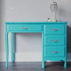 Dixie Belle Paint Company Chalk Finish Furniture Paint - Pure Ocean (8oz) - Matte Bright Teal Chic Chalk Mineral DIY Furniture Paint