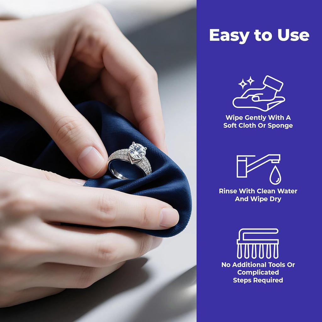 Silver Jewelry Cleaner (8.8 Oz), Silver Cleaner Jewelry Tarnish Remover, Sterling Silvers Polish Cleaners, Metal Polish for Chrome, Aluminium, Brass, Copper, Sterling Silvers and ‌Jewellery