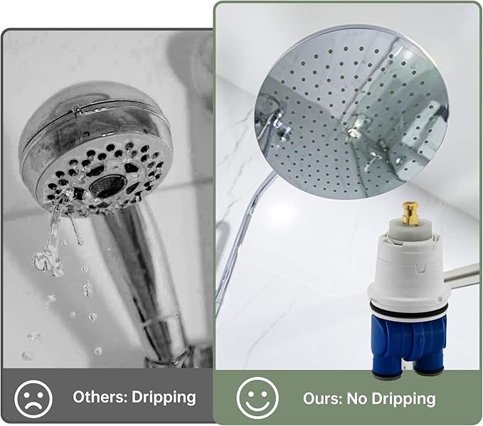 RP19804 Shower Cartridge Replacement for Delta 1300/1400 Series Shower Faucet, Compatible with Delta Monitor Rough-in Valve and Single-Hanlde Trim Kit