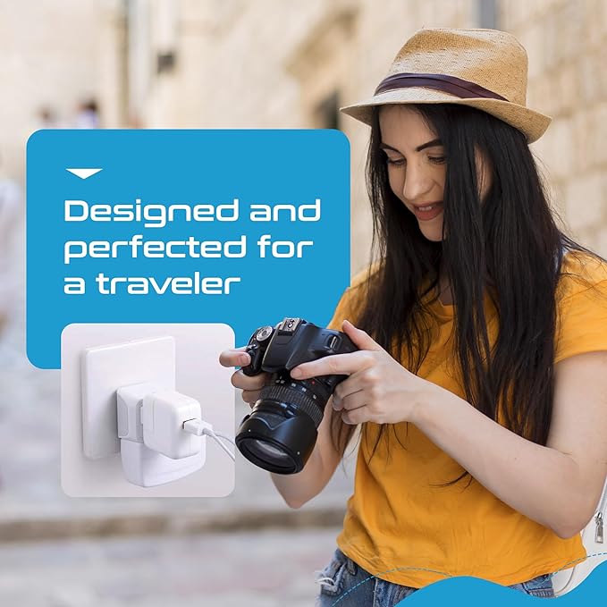 Ceptics African Travel Adapter Set 2 in 1 USA to Africa, S. Africa, Nigeria, Ghana, Uganda (Type M, E/F, Type G) - 3 Pack (Does Not Convert Voltage)