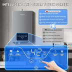 Propane Tankless Water Heater, 4.21GPM 16L Indoor,Instant Hot Propane Gas Water Heater with Fahrenheit Digital Display,Multi-Protection