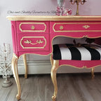 Dixie Belle Paint Company Chalk Finish Furniture Paint - Peony (4oz) - Matte Hot Pink Chic Chalk Mineral DIY Furniture Paint