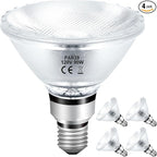 PAR38 Halogen Flood Light Bulbs 90W 120V, 4Pcs Halogen PAR38 90W Light Bulbs Dimmable with E26 Base, 2700K Warm White, 4050 Lumens for Indoor and Outdoor