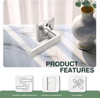 GOBEKOR 1 Pack Brushed Nickel Lever Door Handle Dummy Door Levers Square Closet Door Handles for Pantry Interior Non-Turning Door Lever