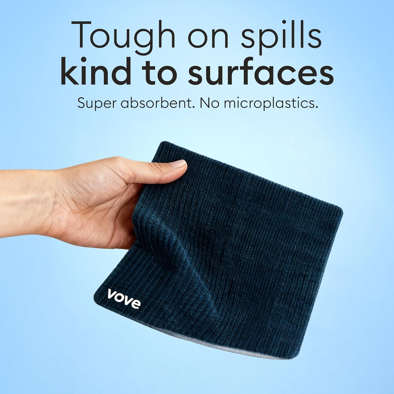 Vove Swedish Dishcloths 5-Pack, Coastal Calm - FSC Certified Cellulose & Cotton, Oeko-TEX Standard 100, Reusable Washable Kitchen Cleaning Cloths, Eco Friendly