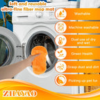 3 Pack Reusable Microfiber Mop Pads for Swiffer Sweeper Mop, Wet & Dry Use, Compatible with 10-12 inch Flat Mops, Washable, for Hardwood, Ceramic, Laminate & More Floors